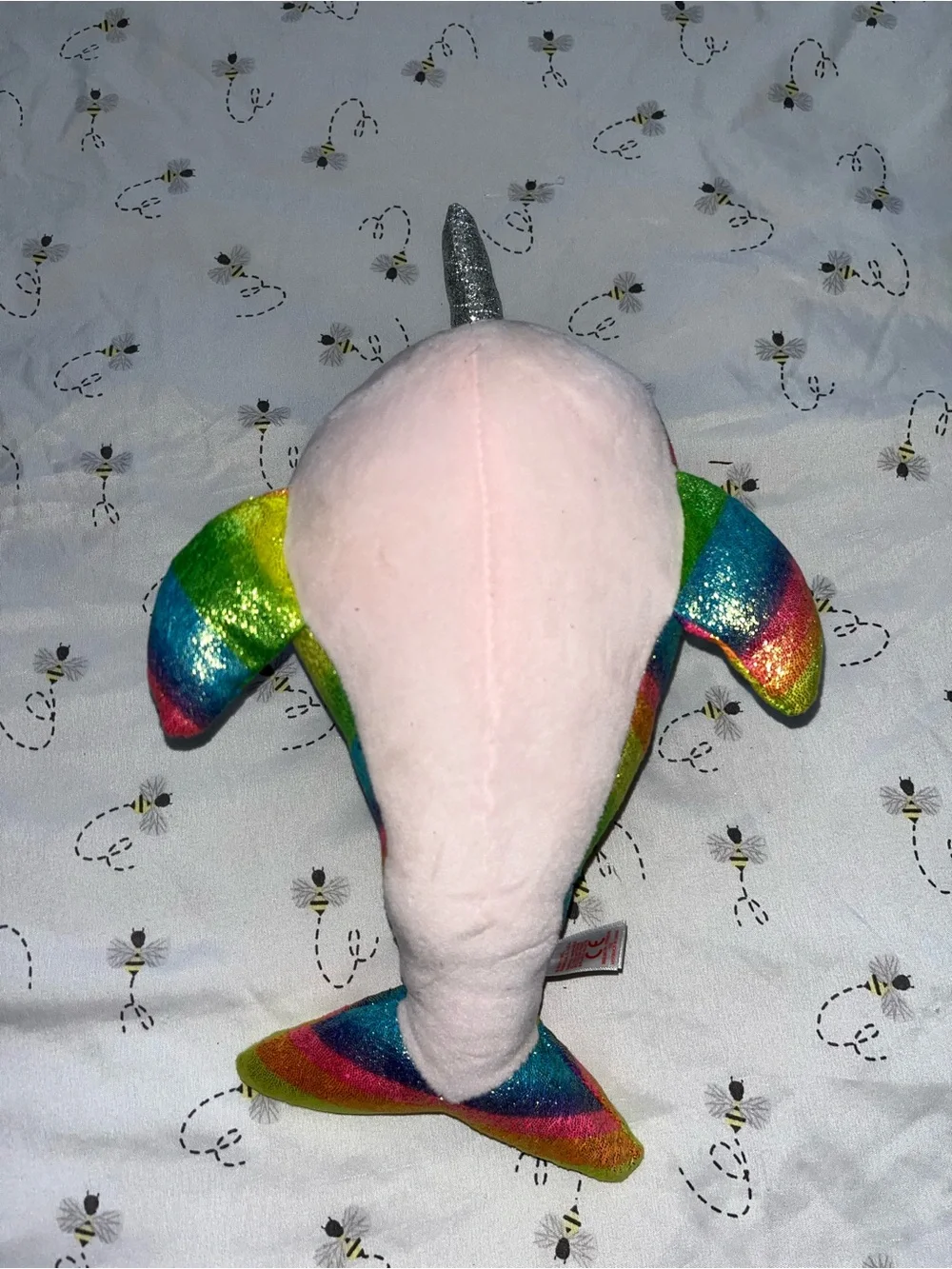 Ty Rainbow Narwhal Plush Toy - Sparkle Silver Horn